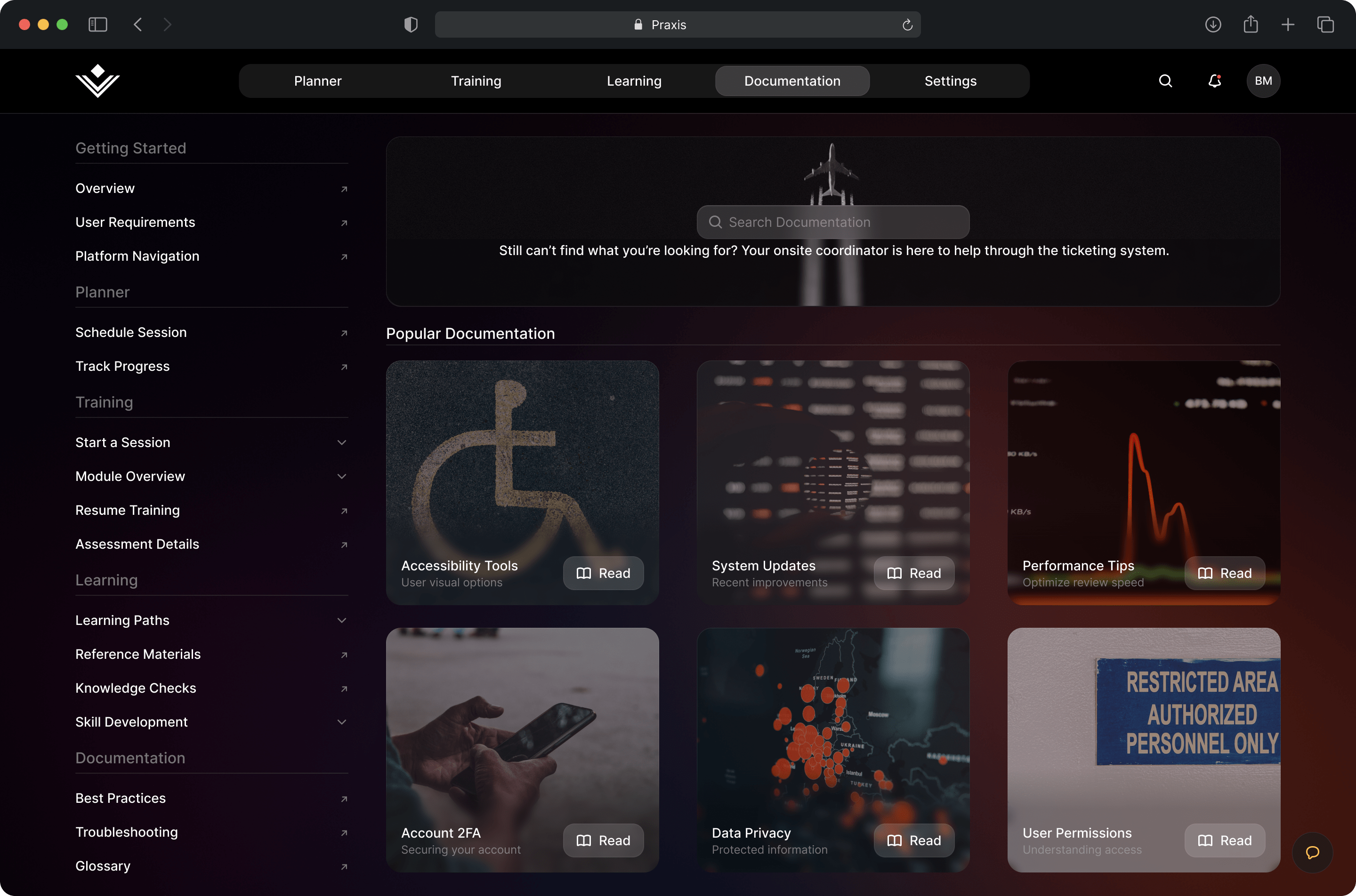 Praxis Documentation Page